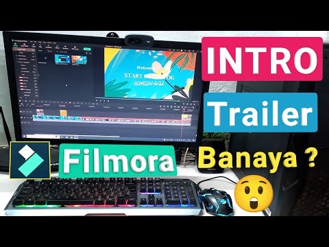 How to make channel intro trailer from PC Laptop | Filmora instant mode use details