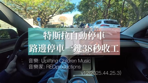 【特斯拉EAP實測】路邊停車一鍵搞定！挑戰38秒收工，這停得比我也好？...