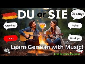 Learn German with Music 🎶 Greetings & Goodbyes – DU or SIE A1–A2