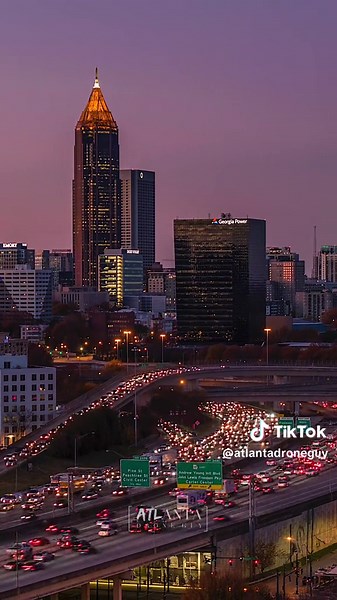 ATL 🚗🚙 #dronehyperlapse #atlantadroneguy #atlanta #atlantatraffic