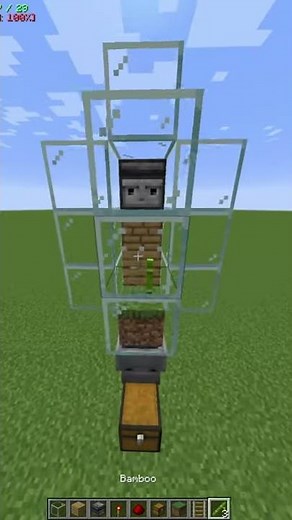Minecraft Builds: Automatic Bamboo Farm!