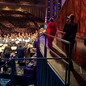 107K views · 913 reactions | Behind the scenes in Salt Lake city, Utah  About to enter the stage together with the wonderful Mormon Tabernacle choir and Orchestra at Temple Square last night  | Sissel Kyrkjebø | Facebook