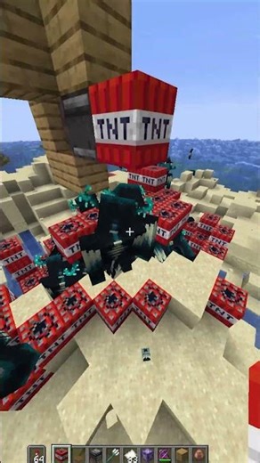 minecraft realistic warden vs max level villager!!