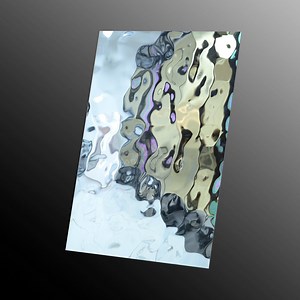 [Hot Item] Water Ripple Embossed Sheet Mirror-Polished Stainless Steel Sheet for Architectural Cladding