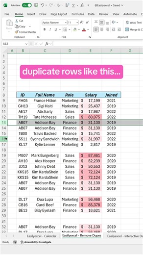 How to clean data in Excel using these 2 hacks! #excel #spreadsheet #corporate