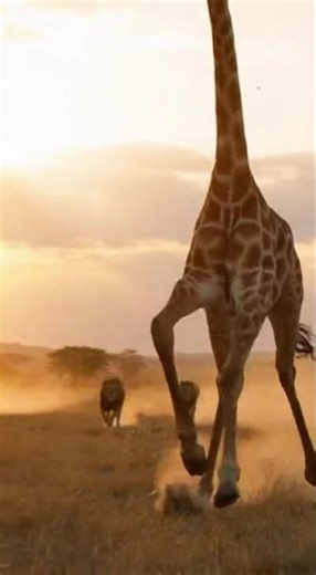 🦒😱 Giraffe vs Predators — Wild Savannah Chase