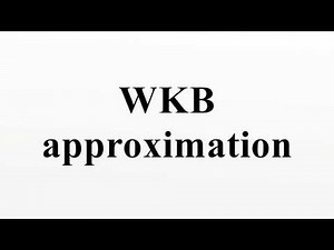 WKB approximation