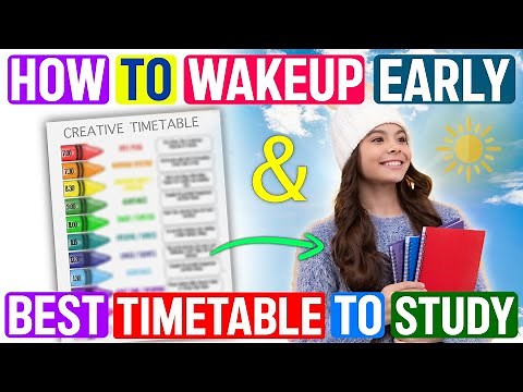 Most Effective Time Table for Students🔥| Daily Routine of Toppers|HOW TO WAKE UP EARLY