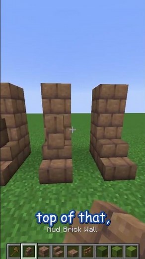 how to build with GREEN blocks and Mud bricks in minecraft update 1.21 #shorts