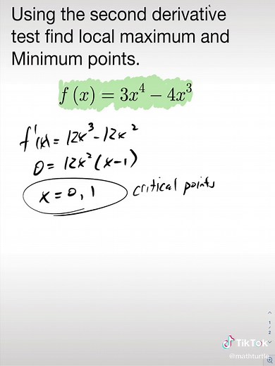 #math #calculus second derivative test | Math