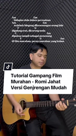 Membalas @𝖂𝖆𝖓𝖓²⁶🏴‍☠️ Tutorial Gampang Film Murahan - Romi Jahat Versi Genjrengan Mudah #filmmurahan #romijahat #genjrengangitar #belajargitar #sandikw