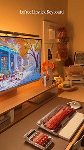 14K views · 578 reactions | Cozy Desk Setup | Lofree Lipstick Keyboard + Num Pad  Type “Lipstick” to get the details on this keyboard! #cozydesk #cozyaesthetic #aestheticdesk #desksetup #deskinspo #deskaccessories #minimaldesksetup #cozygirl | Cheska Suzaine | Facebook