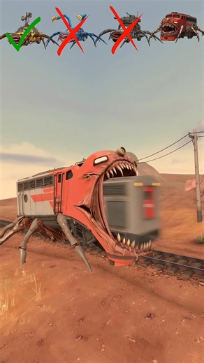 Car Eaters vs Train CHALLENGE part 4 Reverse Mod ◀️💀 #gmod #sfm