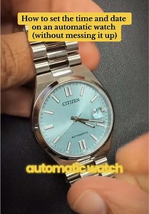 Cómo ajustar la hora y fecha de un reloj automático