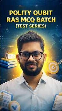 Indian Polity MCQ Batch 🔥 | Most Important Questions for RAS Prelims 2026 #RASPrelims2026 #polity