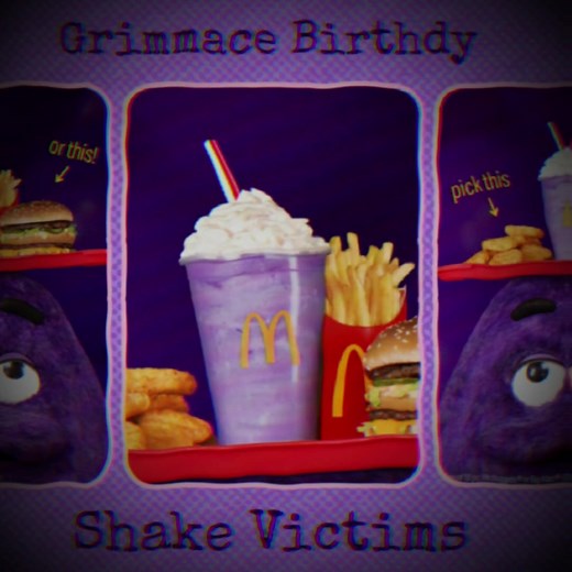 Celebrating Grimace's Birthday with a Green Shake at McDonald's