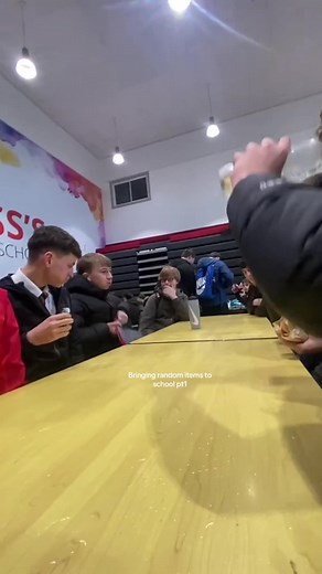 Bring random items to school #usa #funny #fyp #foryou #prank #funnyvideo #reaction #school