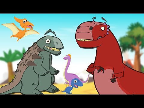 Dinosaur | Funny Dinosaur Stories By Abelisaurus - The Mini T rex | Dinosaur cartoon for kids