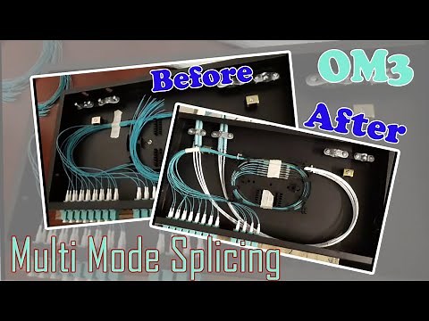 Multimode OM3 Fiber Optic Splicing For CCTV Control Room