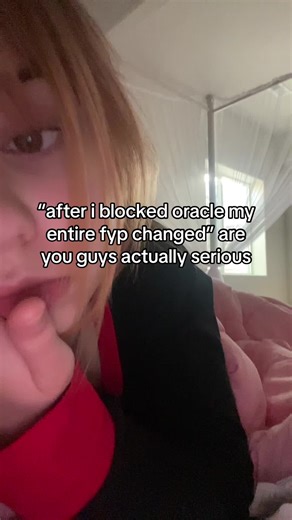 if tiktok didnt want you seeing it the content wouldnt be pushed out regardless guys blocking some random account isnt the secret code #fyp #oracle #propaganda #wlw #useyourbrain