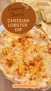 Get ready to wow your guests with this Hot Cheesy Lobster Dip!🦞🧀 Easy to make, impossible to resist!✨ Perfect for any gathering.😍 #CreamyCheesyCheddarLobsterDip #LobsterDip #CheesyLobsterDip #Dips #TortillaDips #LobsterLove #CheesePlease #PartyFoodGoals #EasyRecipes #AskChefDennis #ChefDennisEats | A Culinary Journey with Chef Dennis