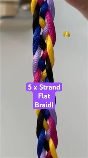 5 x strand flat braid! Simple five strand plait how - to