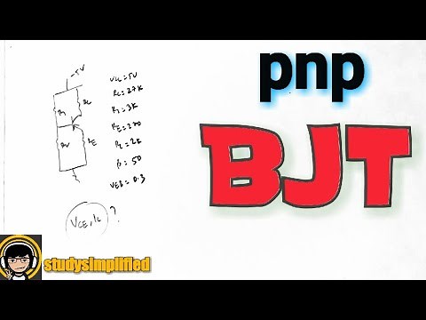 pnp BJT transistor - solved examples
