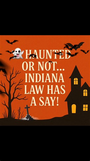 👻Would you live in a haunted house… if the price was right? In Indiana, a home with a spooky past can legally be called a “psychologically affected property” under Indiana Code 32-21-6. That includes homes where: 1. A person died (by any cause). 2. The property was the site of a felony. 3. The property was used in criminal organization activity. 4. A law-enforcement officer discharged a firearm while performing official duties. 5. The property was used in the illegal manufacture or distribution