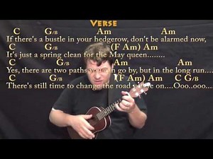 Stairway to Heaven - Ukulele Cover Lesson with Chords/Lyrics