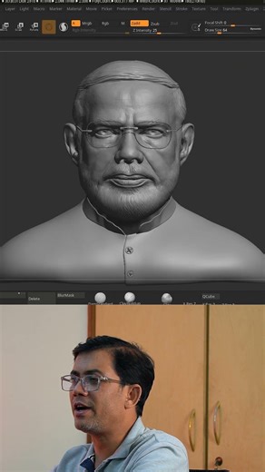 Rim Light Rendering in ZBrush #reinsacademy #vishalrein