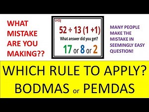 BODMAS or PEMDAS | Simplification TRICK