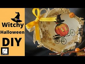 Decoupage For Halloween Crafts: A Simple Project (Craft Video Tutorial)