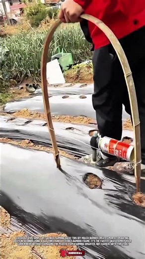 Creative DIY Mulch Film Burning Tool