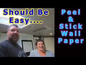 RV Renovation | How We Installed Shiplap Peel and Stick Wallpaper in our RV | Full Time RV Living