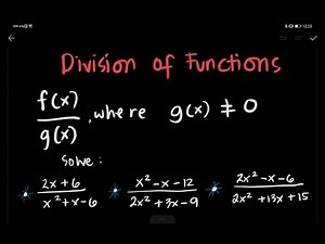 OPERATION ON FUNCTIONS: DIVISION