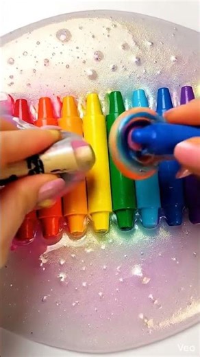 Shiny Crayon Slime Magic 🌈 | Color Mixing Satisfying Video for Kids