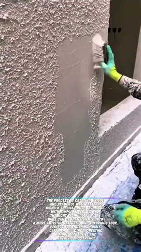 Easy Techniques for Creating Beautiful Wall Patterns with a Brush #shorts