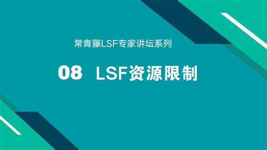 8-LSF资源限制