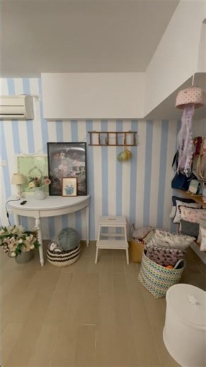 Turning my basement into my sewing studio - Reveal ❤️ #sewingstudio #studio #shorts #roommakeover