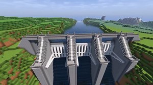 How To Build a WATER DAM in Minecraft (CREATIVE BUILDING). | Engineering Best Practices