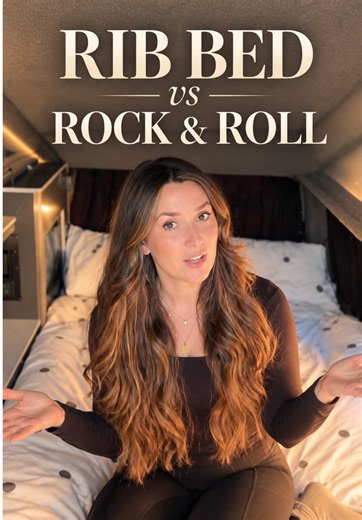 RIB bed vs rock and roll bed — here’s why we chose a RIB bed for our campervan. Ours is quick to pull out, gives us extra storage, and we find it much more comfortable for sleeping because the seatbelts sit underneath rather than underneath us. The hardest part is making a practical campervan bed actually look aesthetic once it’s made up 😂 #CampervanLife #RIBBed #CampervanBed #VanConversion #FamilyCamping