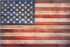 Empire Art Direct American Flag Digital Print on Solid Wood Wall Art, 30" x 45" x 1.5", Ready to Hang