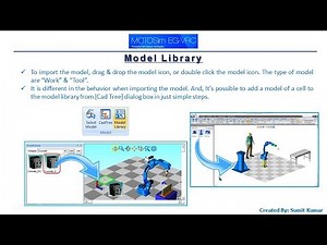 07 Model Library (Existing Library) in MotoSim EG-VRC
