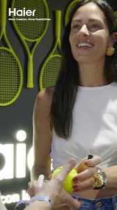 A day full of energy at the @mutuamadridopen with Ana Ivanovic. It started with a live Twitch session, turned into a discovery of Haier elegant designs, and ended with unforgettable fans smiles! A day to remember at the Mutua Madrid Open with Ana and Haier, where elegance, performance, and passion take center court. #Haier #MMOPEN #PlayWithTheNumberOnes #ATPTour #MutuaMadridOpen | Haier