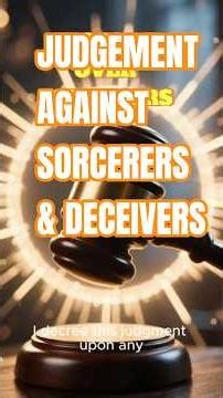 GOD'S JUDGEMENT AGAINST SORCERERS #nightprayer #morningprayer #prayershorts #destroywitchcraft