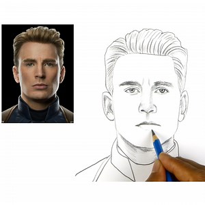Drawing of Captain America step by step easy ##captainamerica #art #drawing #messi #pencildrawing #sayeddrawingacademy | Sayed Drawing Academy