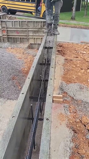 Pouring Strength Into Every Wall Casting Industrial Wall Construction: Reinforcement & Concrete Pour