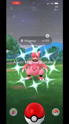 Shiny Magmar! ✨ #shorts #shinypokemon #pokemongo