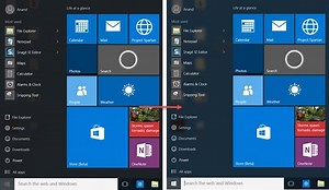Eliminar la transparencia y habilitar Desenfoque en el fondo del menú Inicio en Windows 10