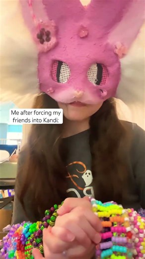 Don’t mind my Halloween shirt 🥰 #meme #funny #bonita #kandi #kandikid #beads #craft #mask #fyp